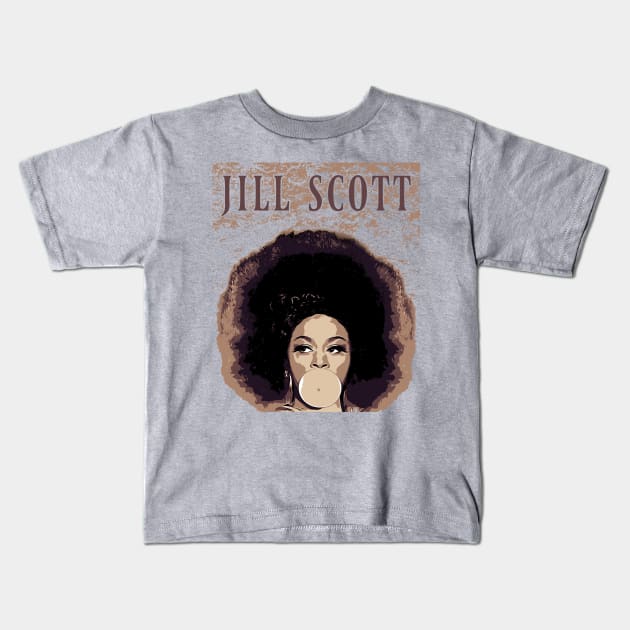 jill scott Kids T-Shirt by Degiab